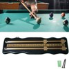 Billiard Scoreboard, Pool Scoreboard International Stained Wood Snooker Score Board, Multi-Game Scorer for Basketball/Table Tennis - 2 of 4