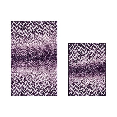 Casablanca Collection 100% Micro Polyester 2 Piece Bath Rug Set - Better Trends