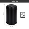 17 Gallon/65 Liter Stainless Steel Trash Can, Heavy Duty Trash Bin, Commercial Large Garbage Can, Ideal for Kitchen, Restaurant, Office, Silver - 4 of 4
