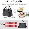 Paaaawaters Lunch Bag for Women Men Insulated Reusable Large Lunch Box Adult Striped Leakproof Portable Cooler Tote Bags for school - 2 of 4