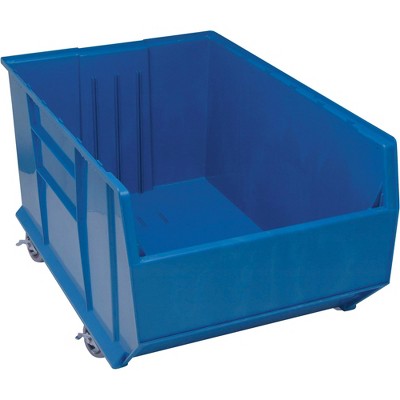 Quantum Storage Systems Rackbin 42" Container, Mobile, 47-7/8"L X 23-7/8"W X 20-1/2"H, 180 Lbs. Capacity