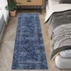 Machine Washable Modern Area Rug Geometric Distressed Non Slip Stain Resistant Non Shedding Pet Friendly Rugs for Living room Bedroom Kitchen - 3 of 4