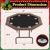 Coucheta 8 Player Poker Table Foldable, Texas Holdem Casino Table,Portable Folding Game Table for Home or Game Room - 2 of 4