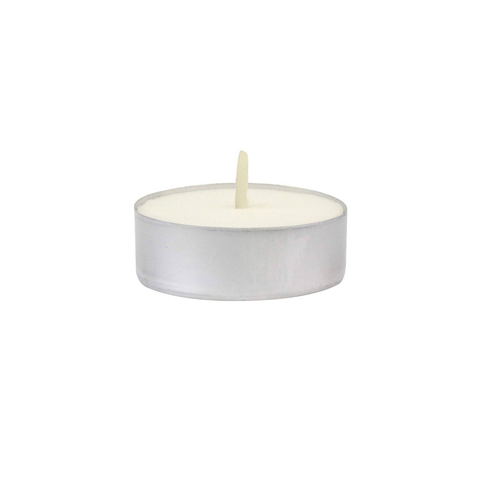 50pc Citronella Tealight Candles White - Stonebriar Collection: Repels Insects, Ideal for Outdoor Use & Poolside