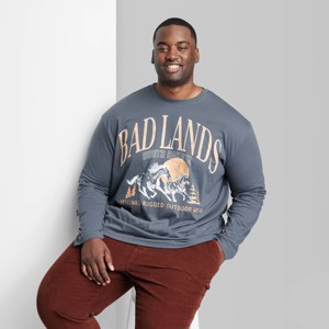 Men's Regular Fit Crewneck Long Sleeve T-Shirt - Original Use™ - 1 of 3