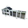 Wooden Chicken Coop with Run and Nesting Box,111'' Large Outdoor Hen House Rabbit Hutch with Sliding Door for Backyard- LAOTIES - 4 of 4