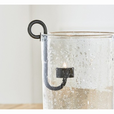 Rustic Black Iron Hand-Forged S-Hook Tealight Candle Holder