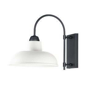 Maxim Lighting Industrial 1 - Light Wall Light in  White/Black - 1 of 4