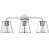 Crystorama Lighting Fulton 3 - Light Vanity in  Polished Nickel/Clear - 4 of 4