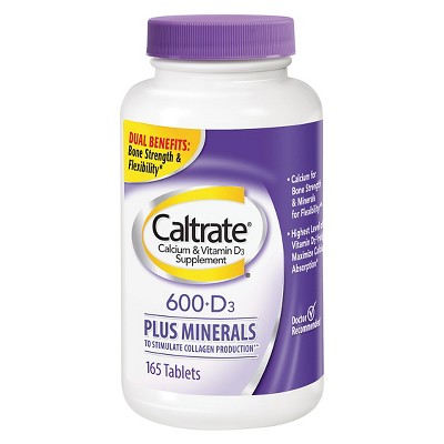 Caltrate Bone Health 600+D3 Calcium Tablets, 120 Ct
