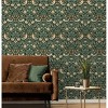 NextWall Aves Garden Peel and Stick Wallpaper Green: Vintage Bird & Floral Design, Repositionable, Washable, 30.75 Sq Ft Coverage - 2 of 4