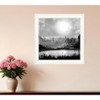 HomeRoots Big Moon Lake White Framed Print Wall Art - 2 of 4