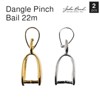 John Bead Must Have Findings Metal Silver 22mm Dangle Pinch Bails for Jewelry Making Findings, 2 Pieces - 4 of 4