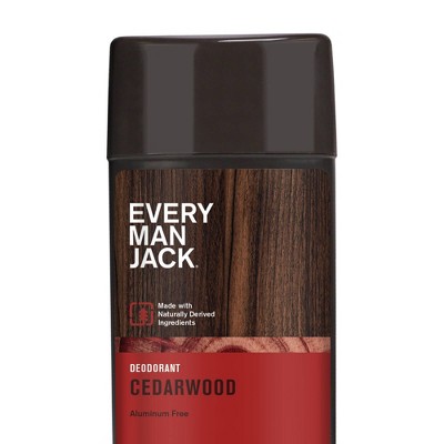 Every Man Jack Cedarwood Men&#39;s Deodorant - Aluminum Free Natural Deodorant - 3oz