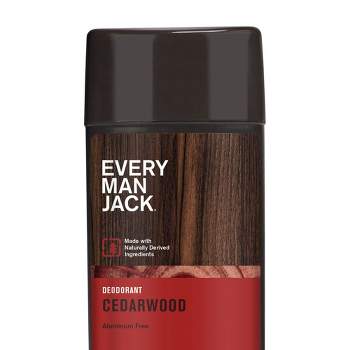 Every Man Jack Cedarwood Men's Deodorant - Aluminum Free Natural Deodorant - 3oz