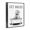 Stupell Industries Elephant Bathroom Get Naked Framed Giclee Art - 2 of 4