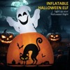 SEVOBAL Party Decorations and Accessories 5ft Halloween Inflatable Ghost Durable Materials with Pumpkin Fun Outdoor Yard, White, 12"*15.8"*59" - 2 of 4