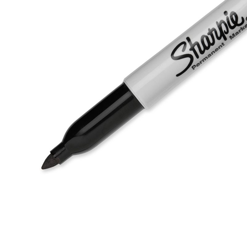 Sharpie 5pk Permanent Markers Fine Tip Black, 4 of 8