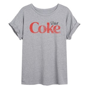 Women's - Coca-Cola - Diet Coke Logo Oversized Graphic T-Shirt - 1 of 4