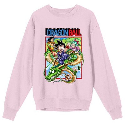 Naruto Classic Eating Ramen Crew Neck Long Sleeve Cradle Pink Women's  Sweatshirt-Small 