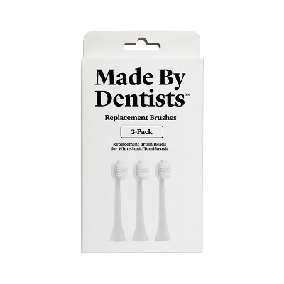 Made by Dentists Sonic Adult Toothbrush Refills - White - 3ct