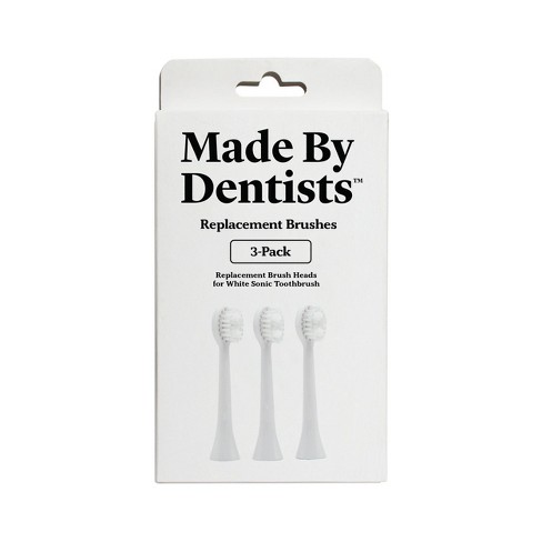 Dakloos Herziening Gestreept Made By Dentists Sonic Toothbrush Refills - White - 3ct : Target