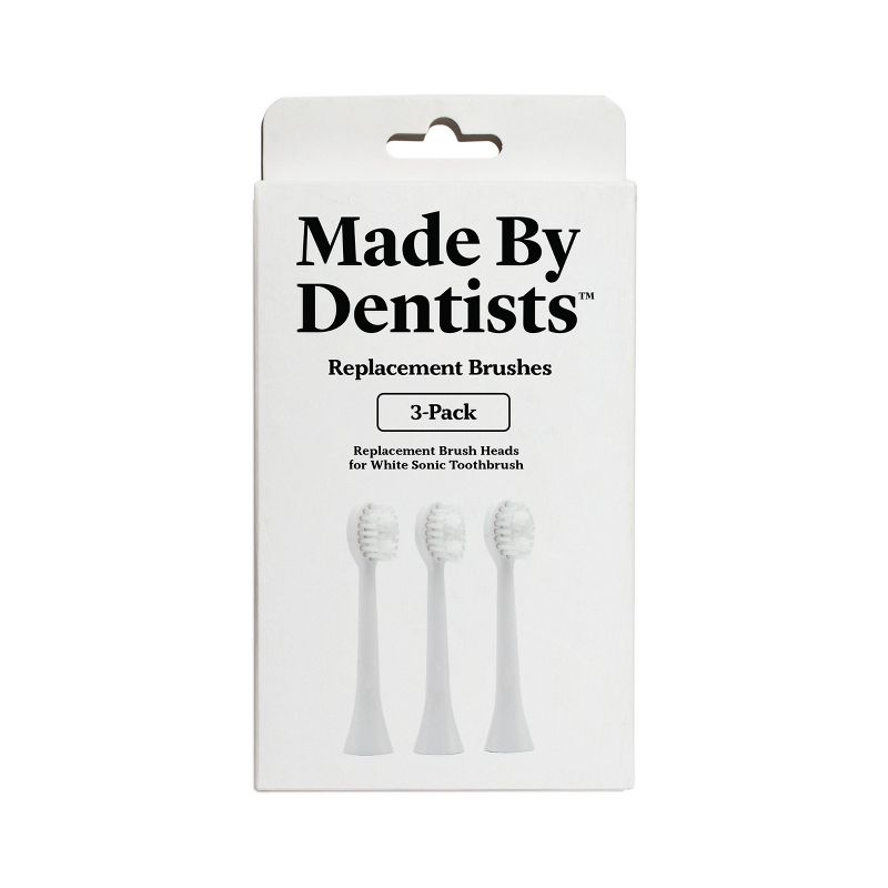 Made by Dentists Sonic Adult Toothbrush Refills - White - 3ct, 1 of 6