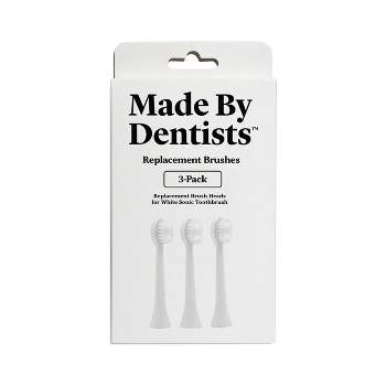 Made by Dentists Sonic Adult Toothbrush Refills - White - 3ct