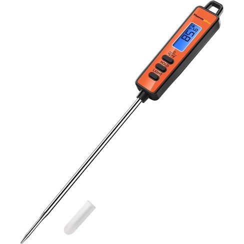 Thermopro Tp01a Digital Meat Thermometer Long Probe Instant Read Food  Cooking Thermometer For Grilling Bbq Smoker Grill Kitchen Thermometer In  Orange : Target