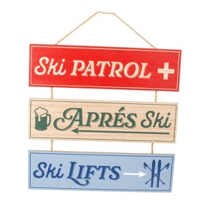 Novelty Wall Decor Ski Sign - Bullseye's Playground™ - 1 of 2