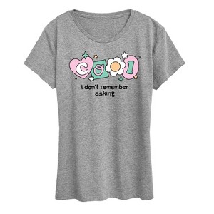 Women's - Instant Message - Cool I Dont Remember Asking Short Sleeve Graphic T-Shirt - 1 of 4