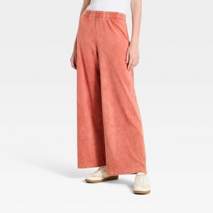 Women's High-Rise Wide Leg Knit Pull-On Pants - Universal Thread