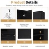 PAGED Storage Cabinet Modern Bathroom Organizer with 2 Drawers, Adjustable Shelves and 2 Doors, Freestanding Bookshelf Storage Unit for Room - 4 of 4