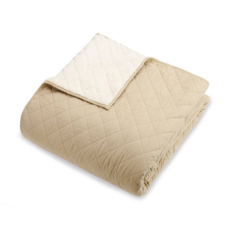 Flannel Faux Shearling Quilt Set - Modern Heirloom, 5 of 6