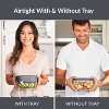 Bentgo  7.6c Glass Salad Container Dark Gray - 2 of 4