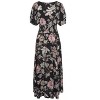 Women's Printed Puff Sleeve Maxi Dress - LASCANA - 4 of 4