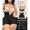 SHAPELLX Shapewear for Women Fajas Colombianas Tummy Control Body Shaper Open Bust Bodysuit with Hook Zipper Closure—Black 38 - 3 of 3