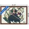 Trends International One Piece: Fishman Island - Roronoa Zoro Three Swords Framed Wall Poster Prints - 3 of 4