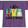 Girls' - Barbie - I Ken And I Will Fitted Short Sleeve Graphic T-Shirt - 2 of 4