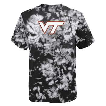 NCAA Virginia Tech Hokies Boys' Black Tie Dye T-Shirt