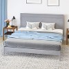 Merrick Lane Solid Wood Platform Bed with Wooden Slats and Headboard, No Box Spring Needed - 4 of 4