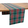 C&F Home 13" x 72" Weston Plaid Red and Green Table Runner - 2 of 4