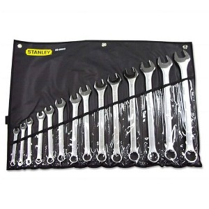 Master Mechanic 14 Piece Alloy Steel SAE Long Pattern Combination Wrench Set with Nickel Chrome Plated Finish for Easy Installation - 1 of 4