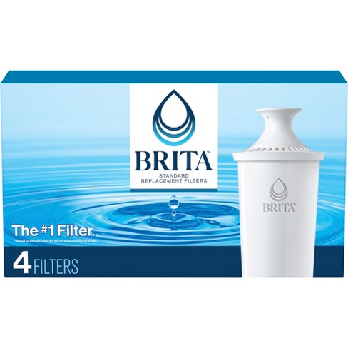 Brita Replacement Water Filters For Brita Water Pitchers And Dispensers -  4ct : Target