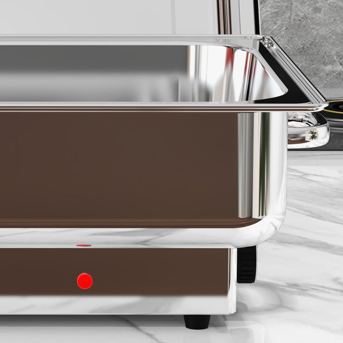 Digital Electric Chafing Dish Buffet Set – 9QT Stainless Steel Food Warmer with Digital Temp Control, Portable Buffet Server for Catering, Parties - thumbnail 9