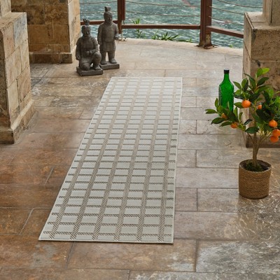 Rug Branch Maise Checkered Modern Indoor Outdoor Area Rug