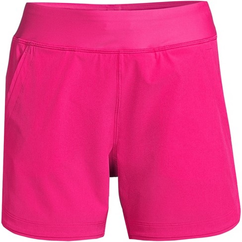 Lands' End Women's 5 Quick Dry Elastic Waist Board Shorts Swim