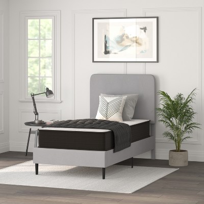 Twin 10" White and Black Innerspring Adjustable Mattress