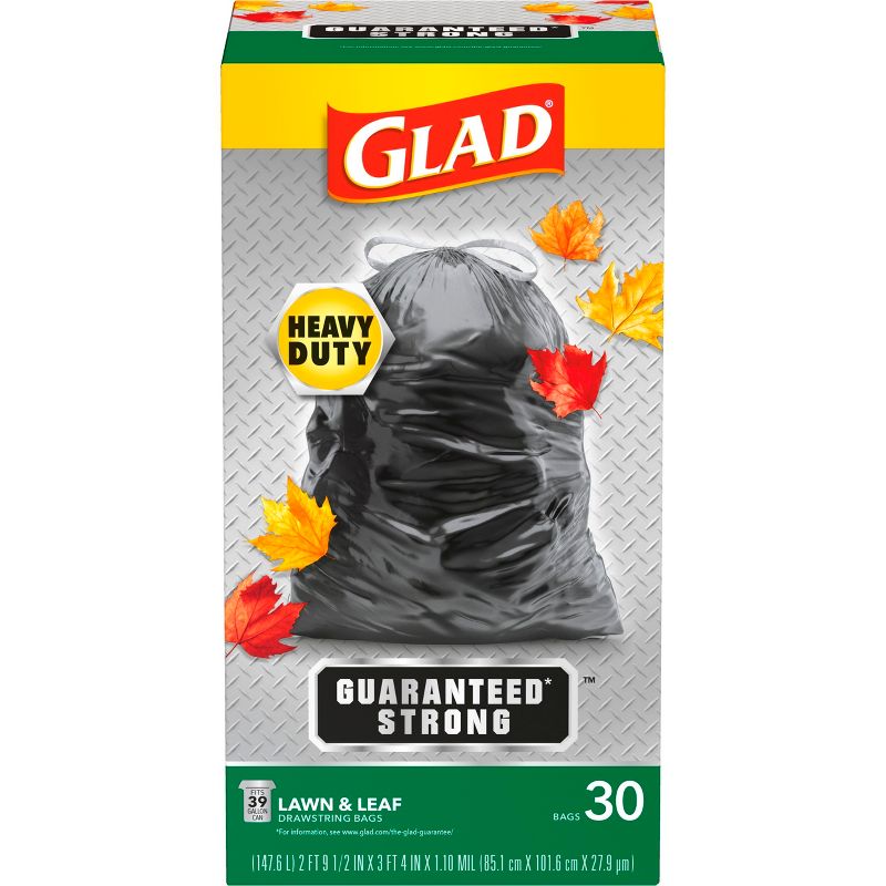 Glad Lawn &#38; Leaf Trash Bags - 39 Gallon/30ct, 2 of 9