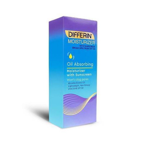 Differin Oil Absorbing Moisturizer with Sunscreen, Broad-Spectrum UVA/UVB SPF 30 - 4oz - image 1 of 4